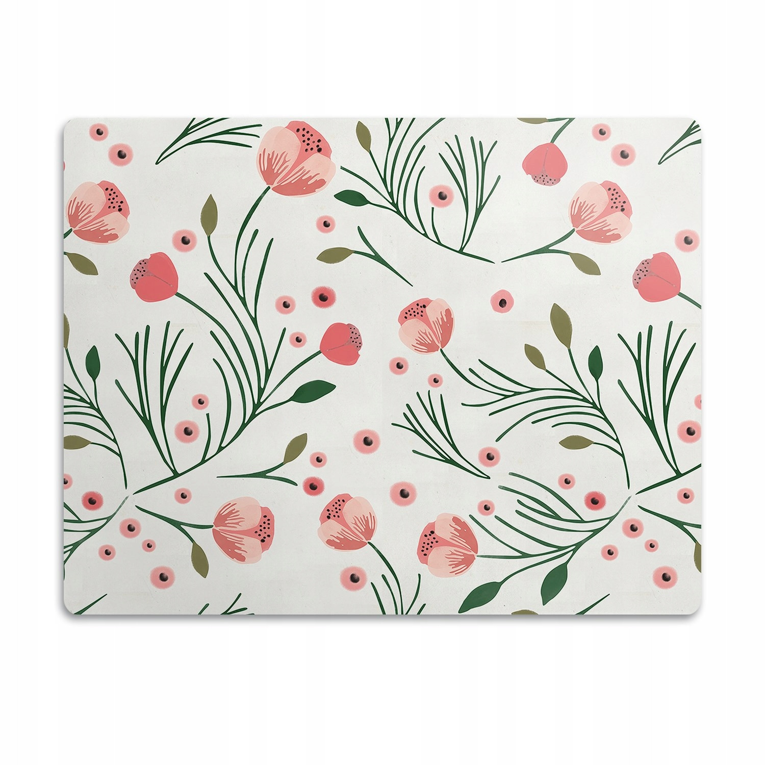 Podložka pro psa pod misku Pastelové máky 60x40cm