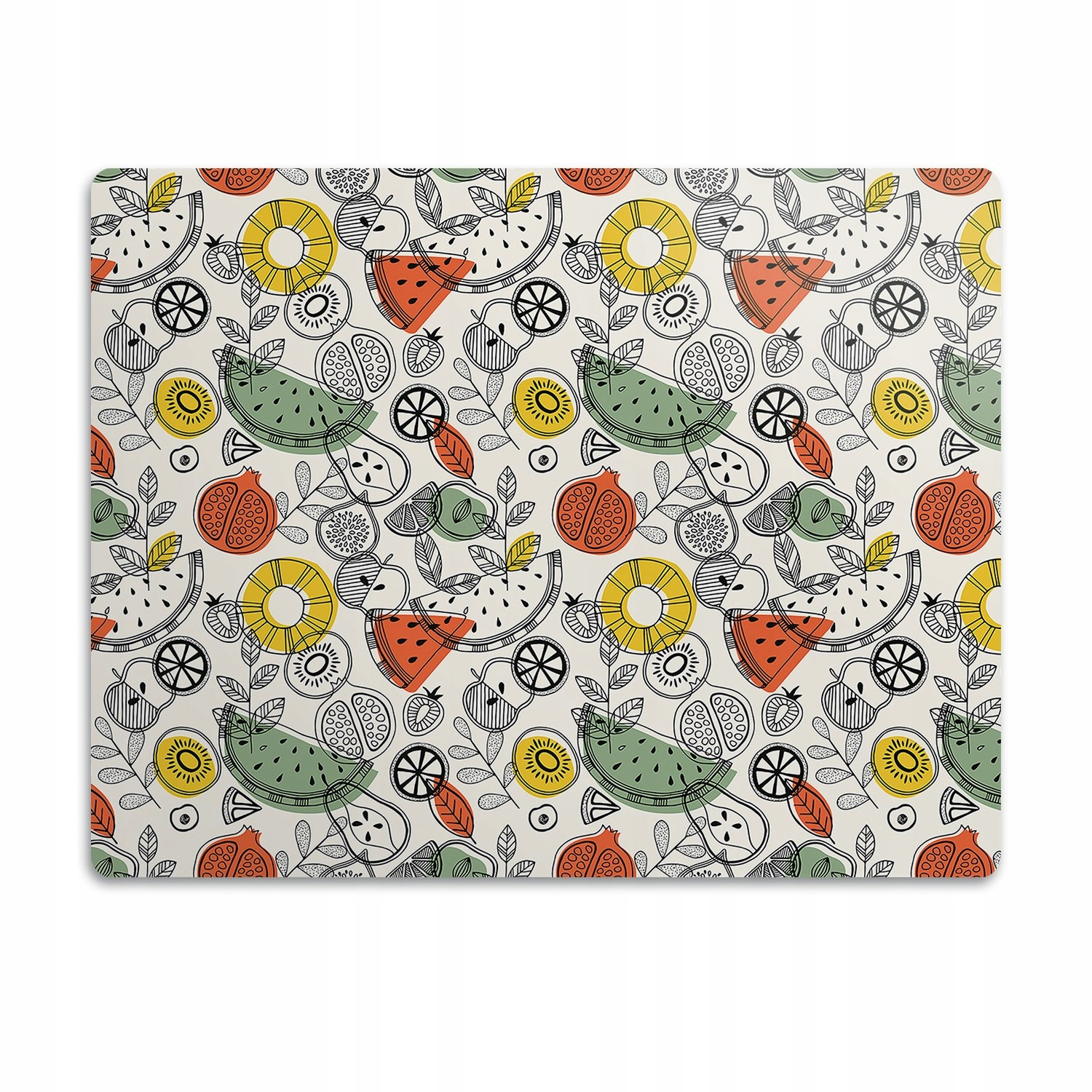 Podložka pod misku pro psa kočku Ovocný obrys 60x40 cm