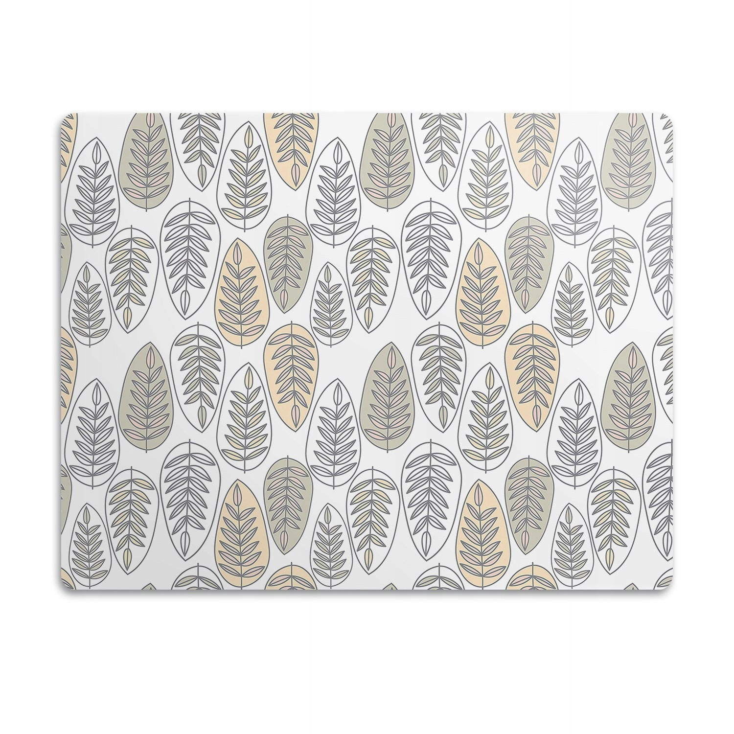 Voděodolná podložka pod misku Grafika listy 60x40 cm