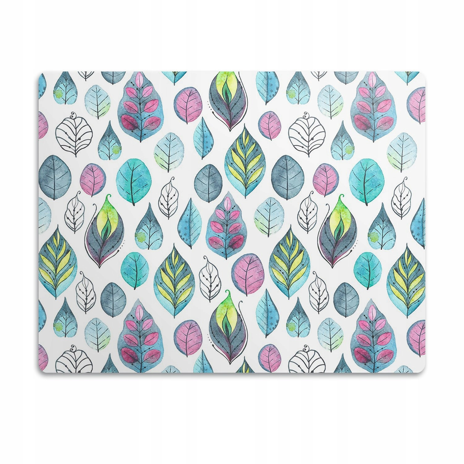 Podložka pod misku pro kočky Barevné lístky 60x40 cm