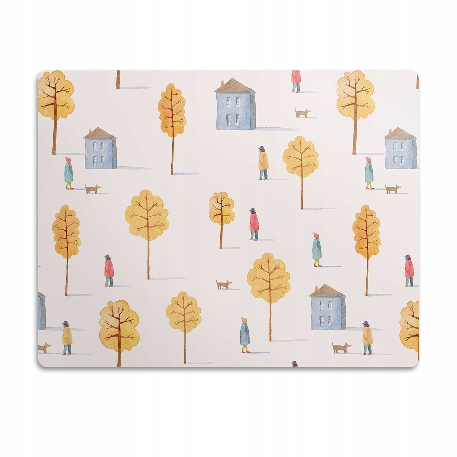 Podložka pod misku Domy mezi stromy 60x40 cm