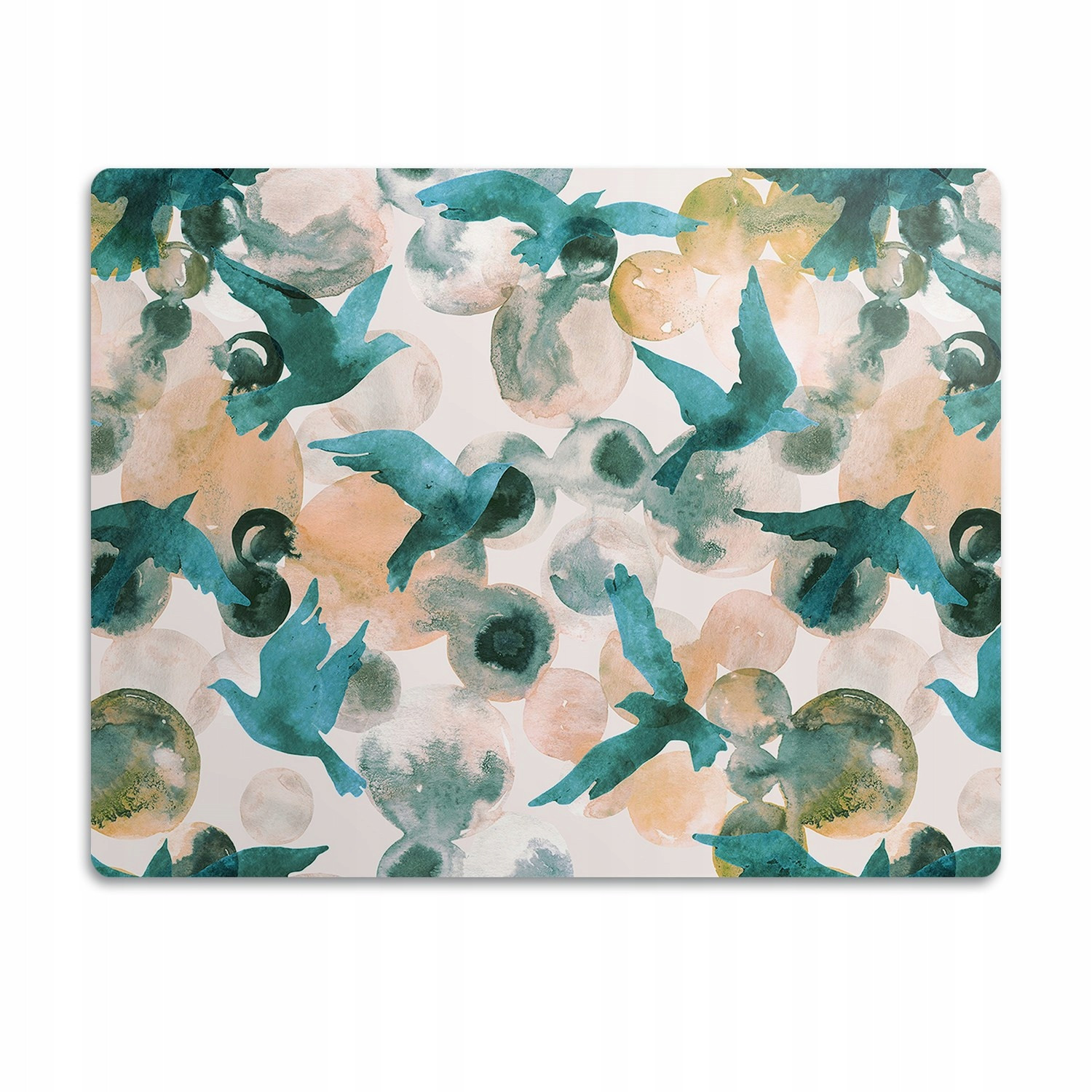 Podložka pro psa pod misku Akvareloví ptáci 60x40