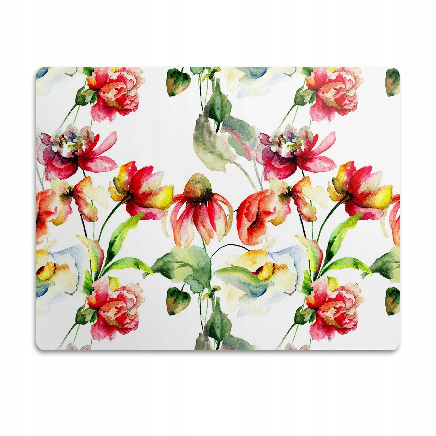 Podložka pod misku pro psa kočku Květy červené 60x40