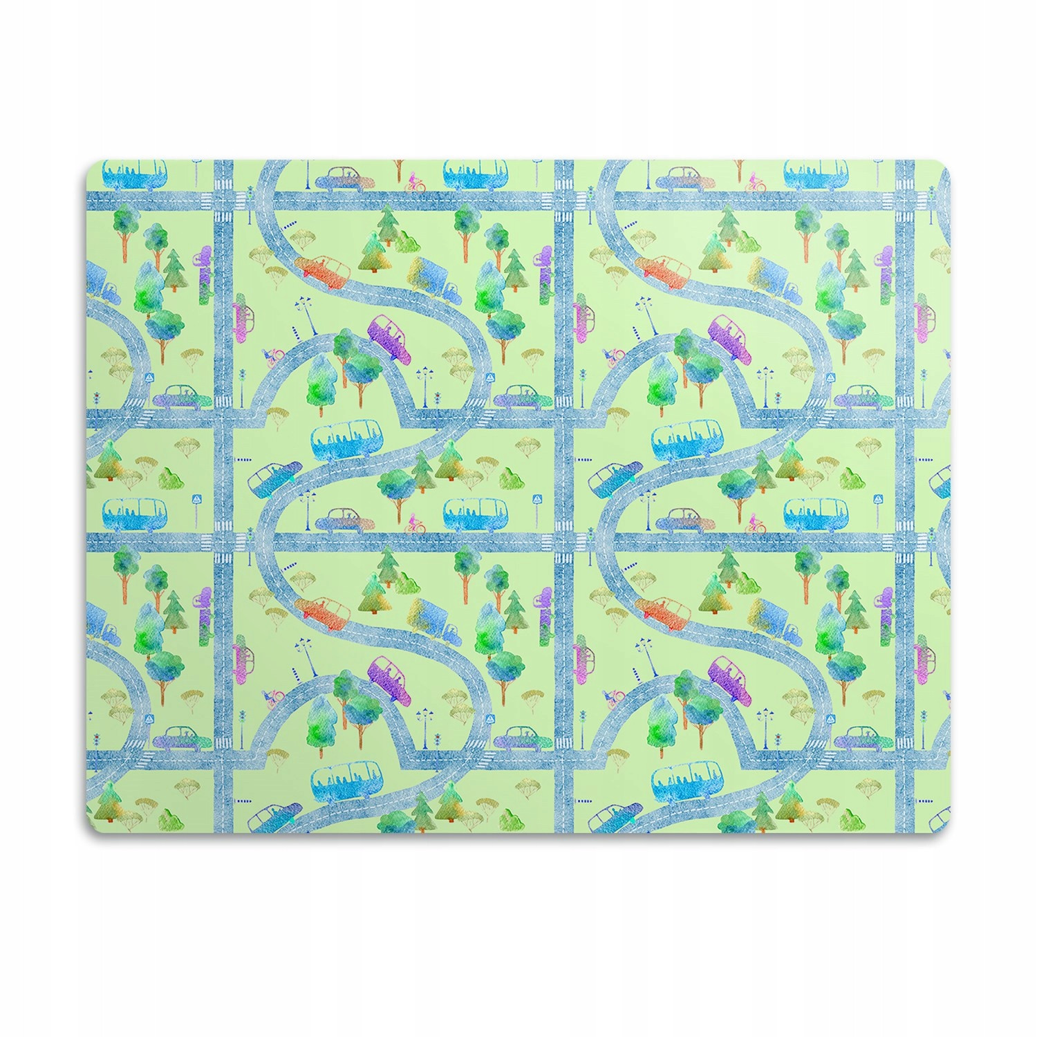 Pro psa kočku podložka pod misku Auta silnice 60x40