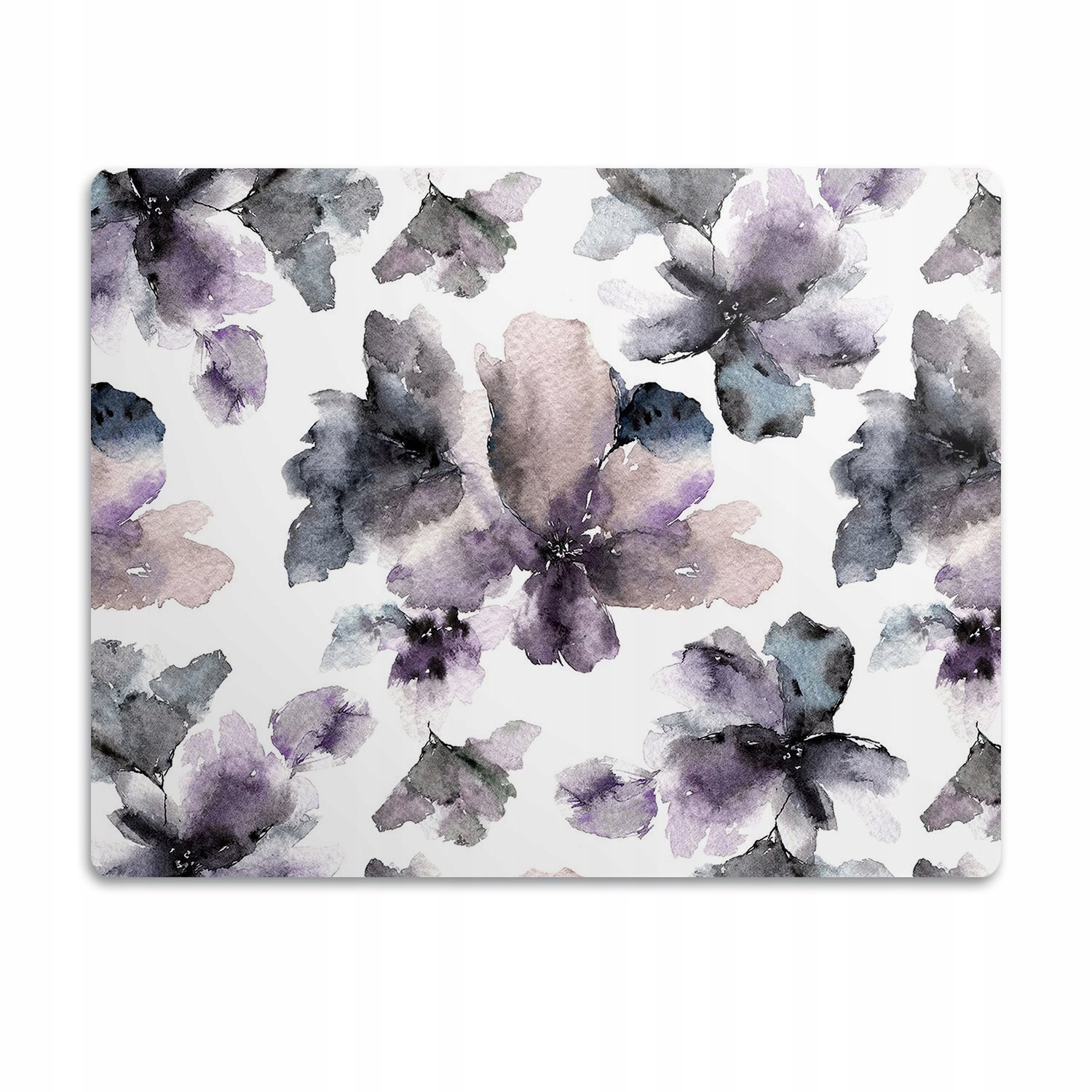 Podložka pod misku pro psa kočku Tmavé květy 60x40 cm