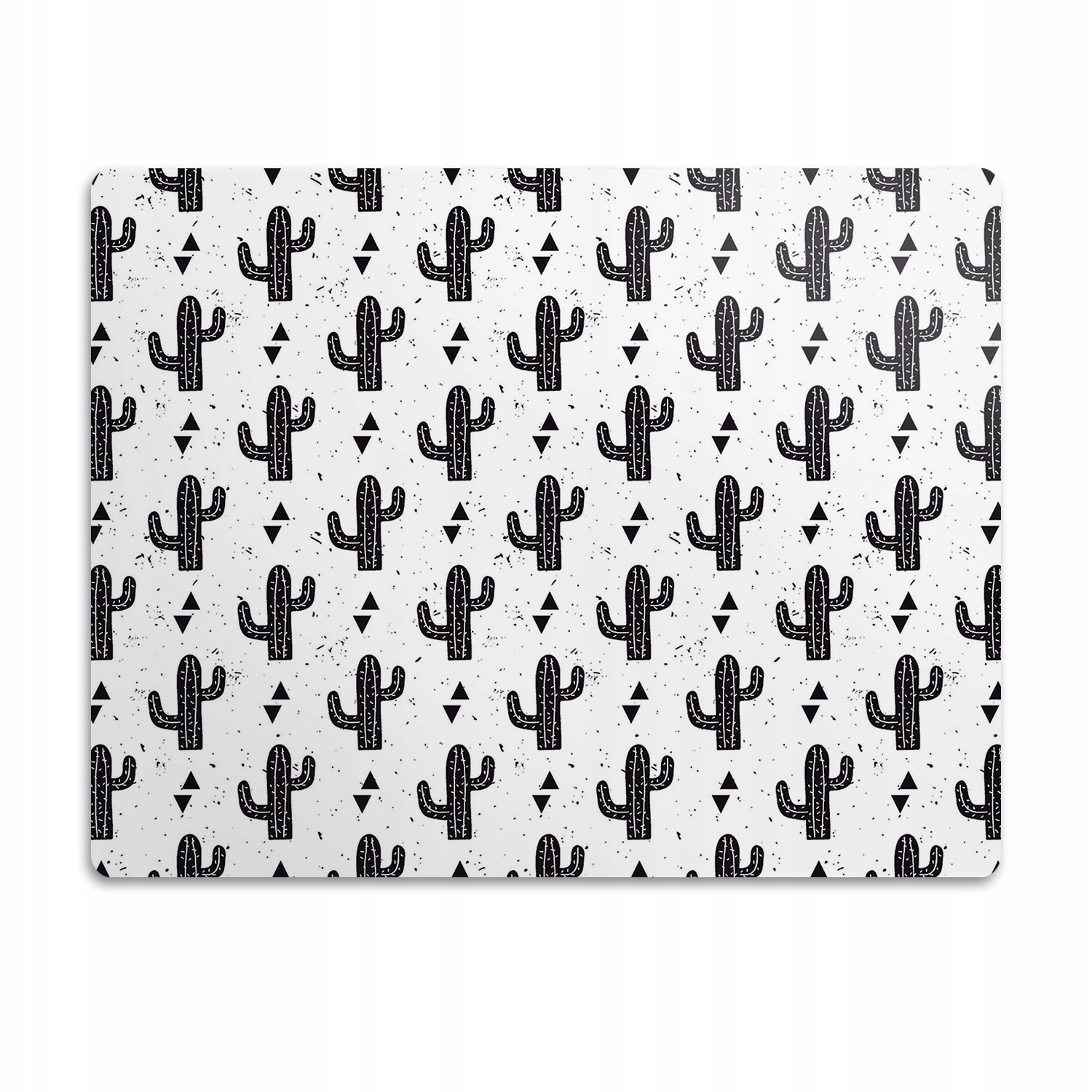 Ochranná podložka pod misku Černé kaktusy 60x40