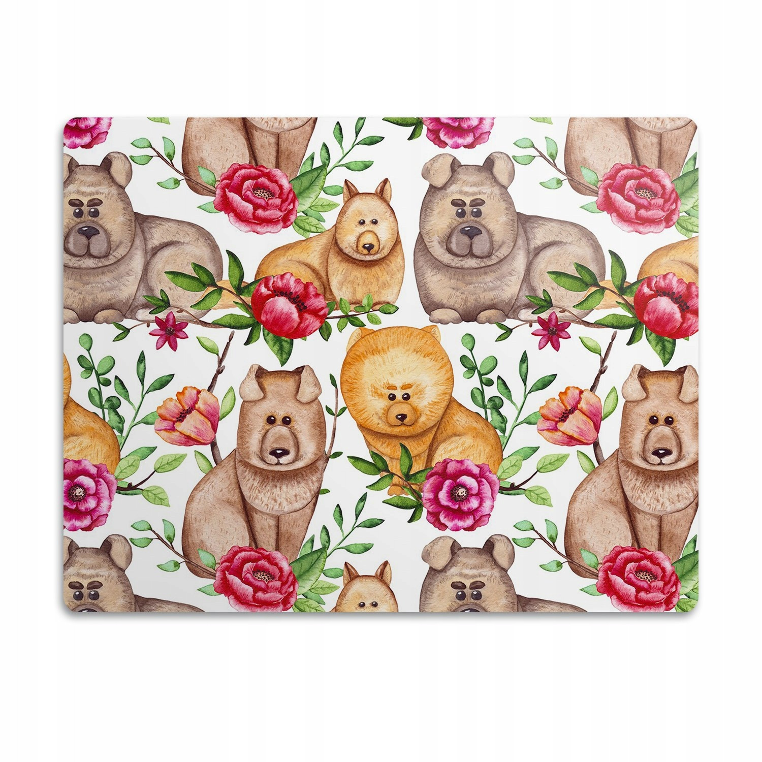 Ochranná podložka pro psa kočku Psi a květiny 60x40