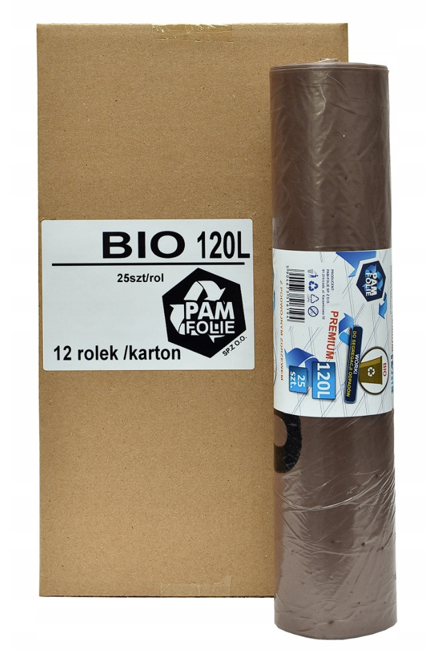 300ks pytle na odpad BIO120L Pam-folie Výrobce
