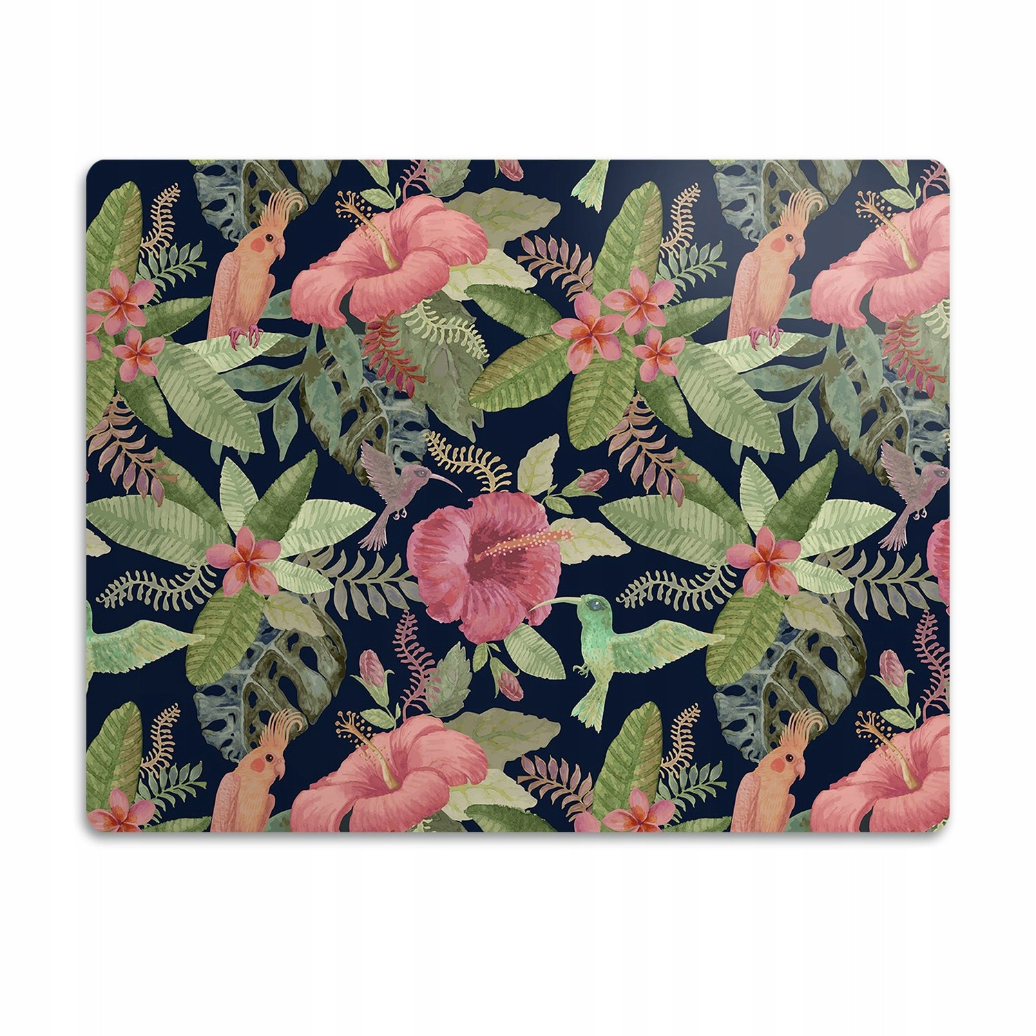 Podložka pro kočky a psa pod misky Papoušek ptáci 60x40cm