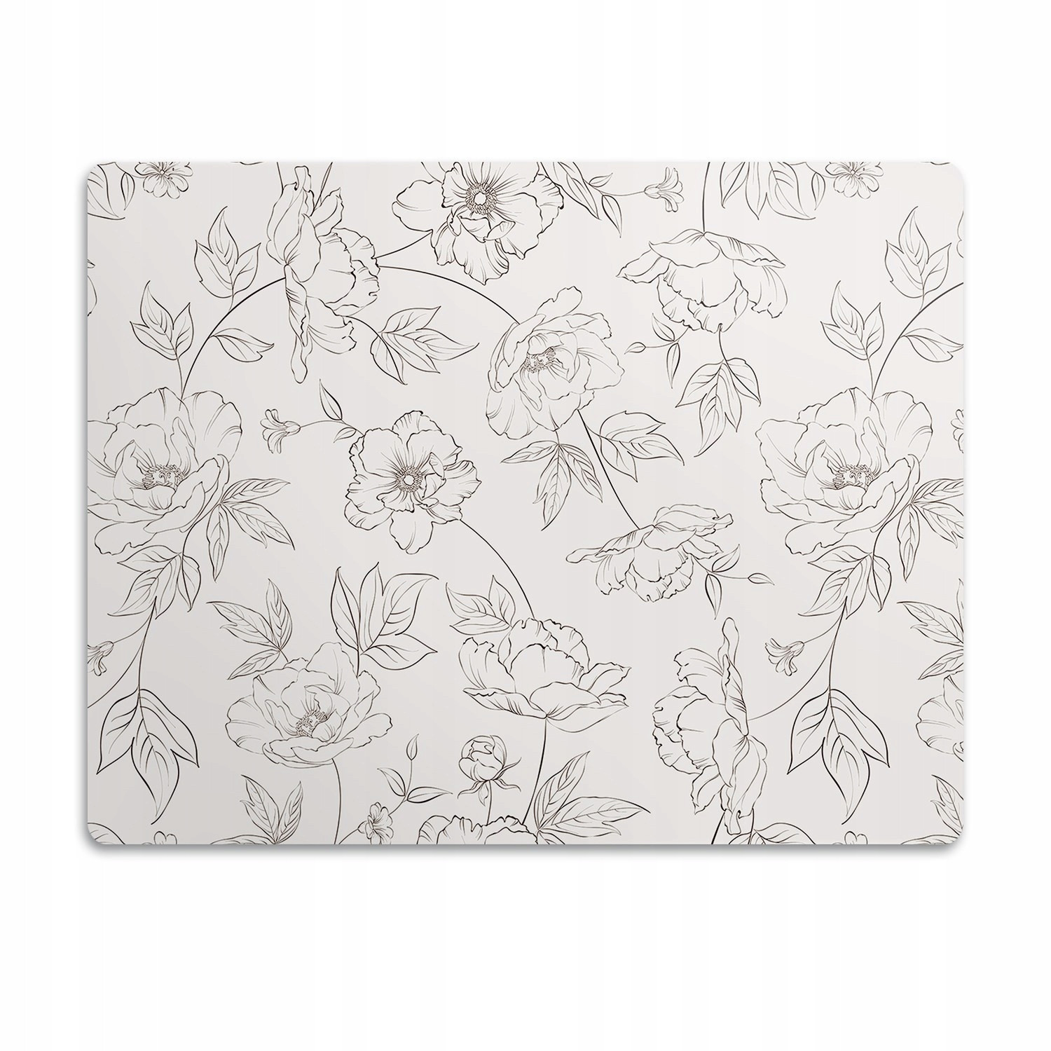 Podložka pod záchod pro kočky Načrtnuté květiny 60x40