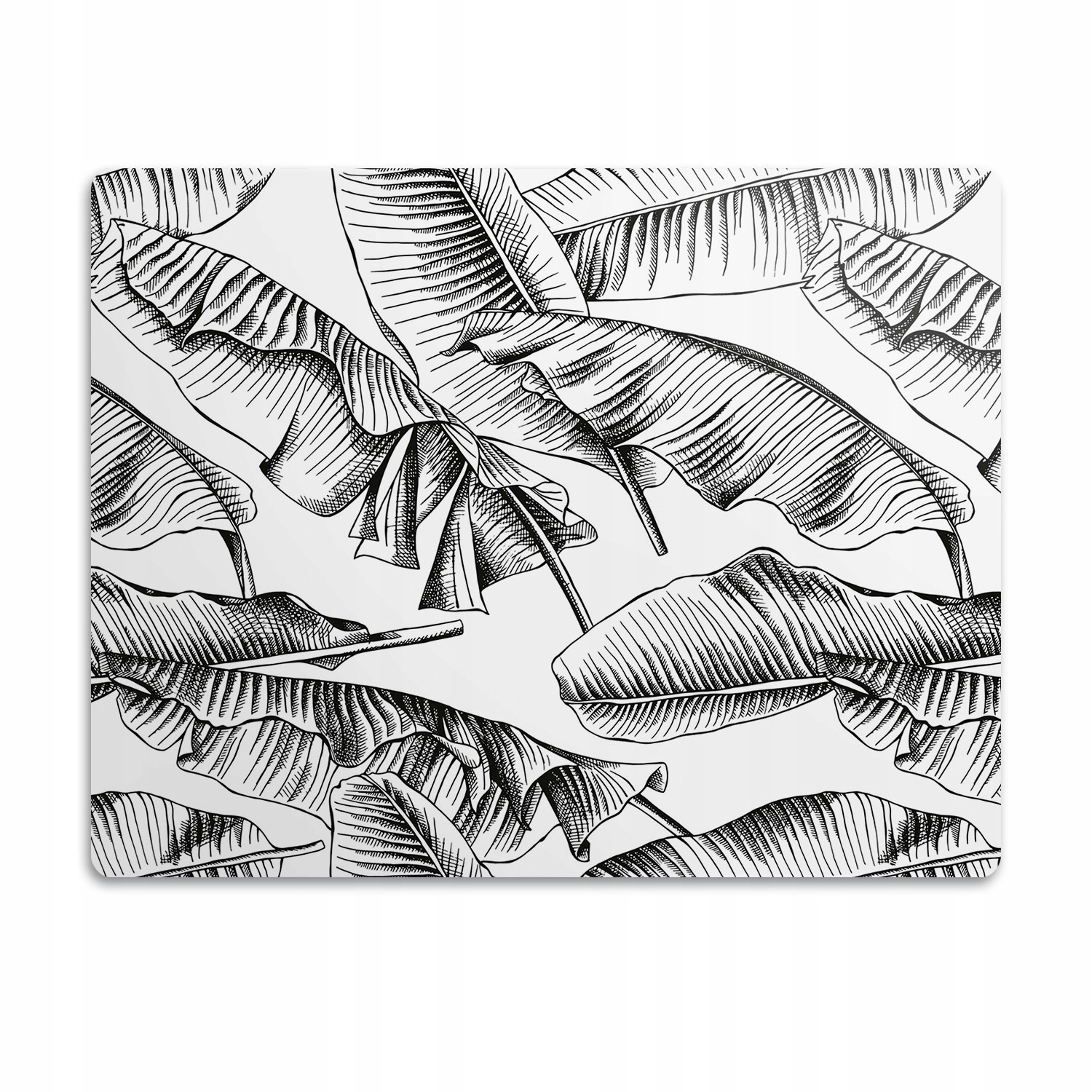 Voděodolná podložka pro psa Černé listy 60x40