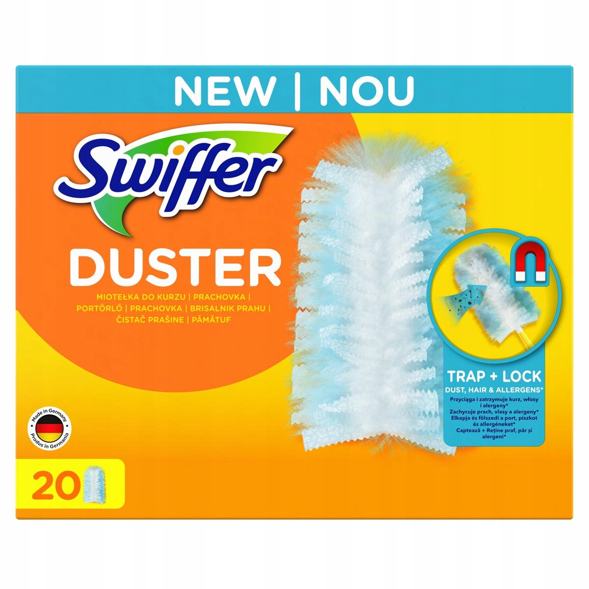 Swiffer Duster Trap Lock Náhradní náplň do prachovky 20 Ks Náhradní náplně