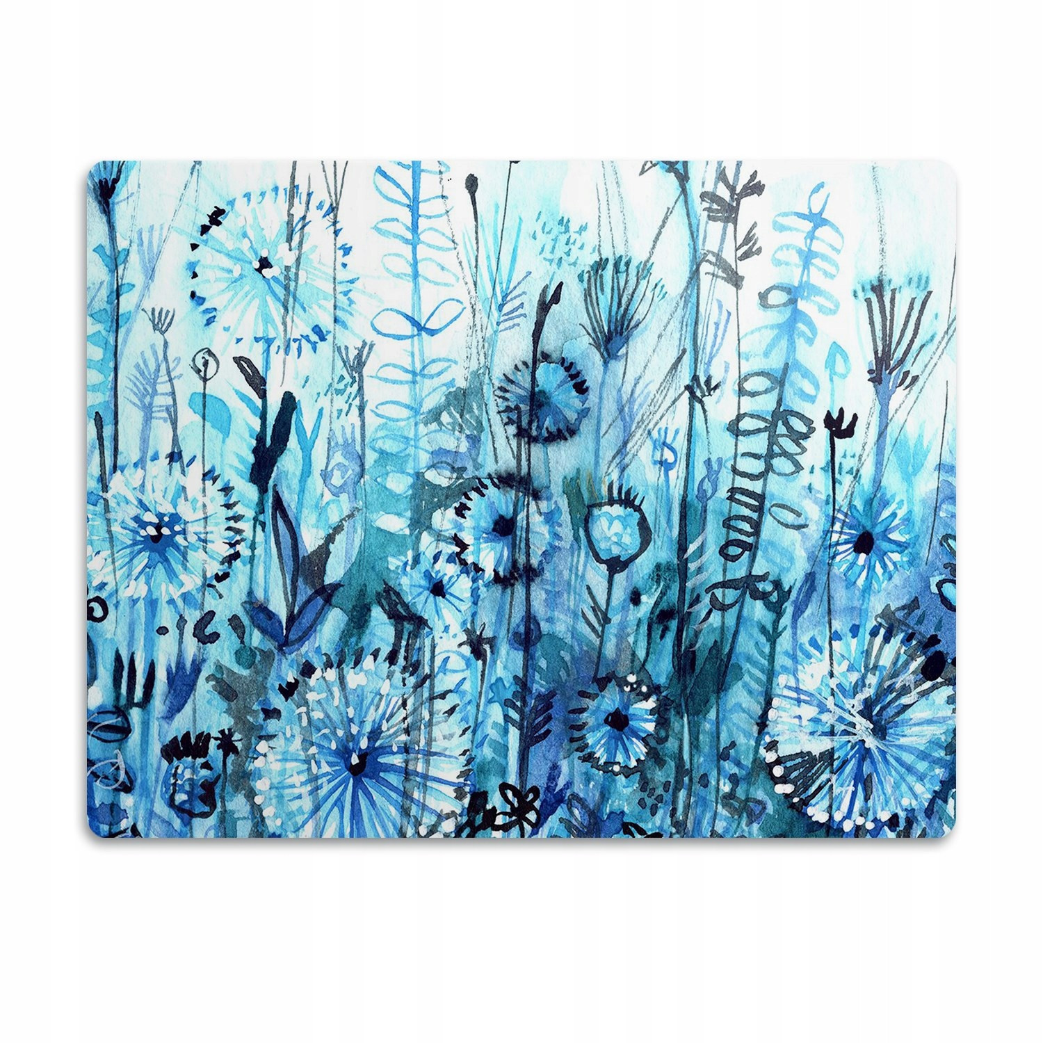 Ochranná podložka pod záchod Rostliny modré 60x40