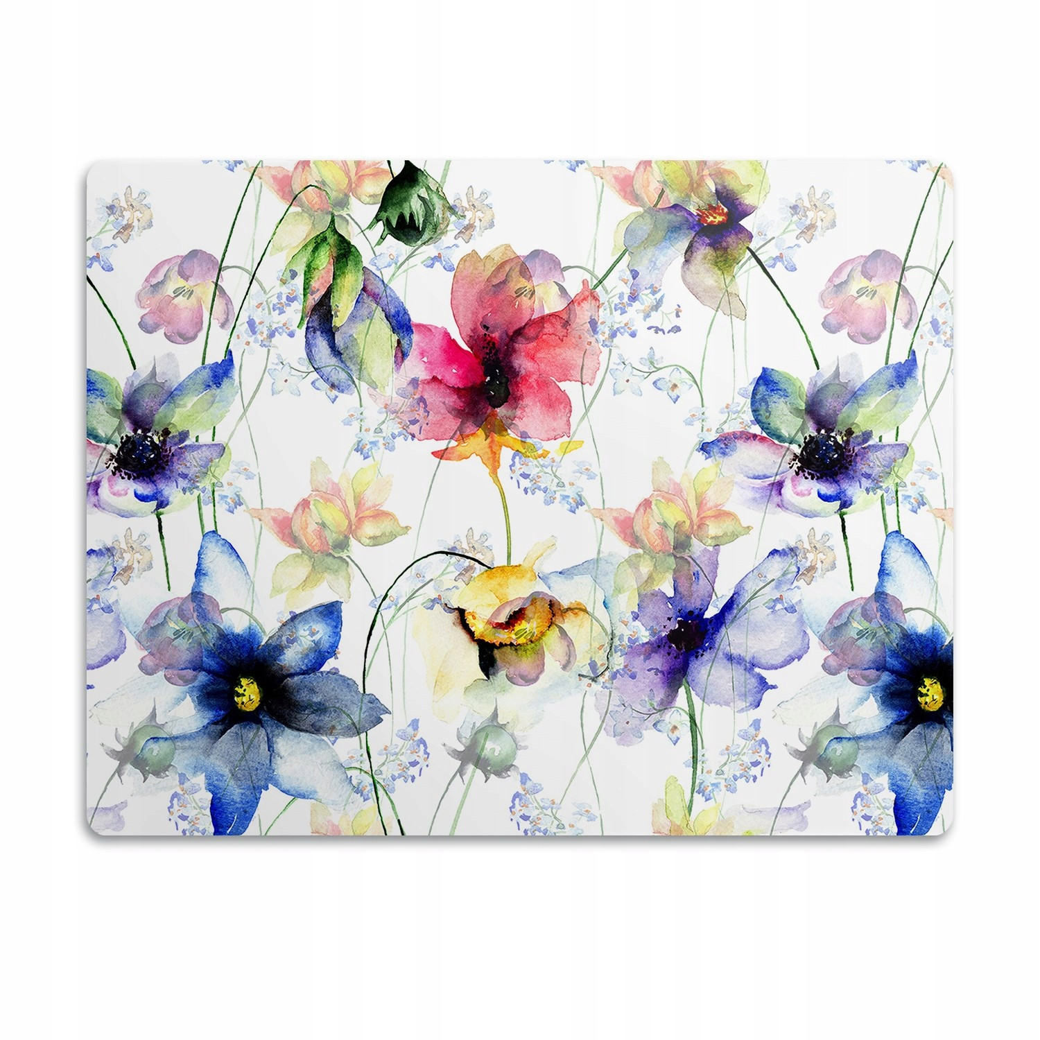 Podložka pod misku pro kočky Akrylové květiny 60x40 cm