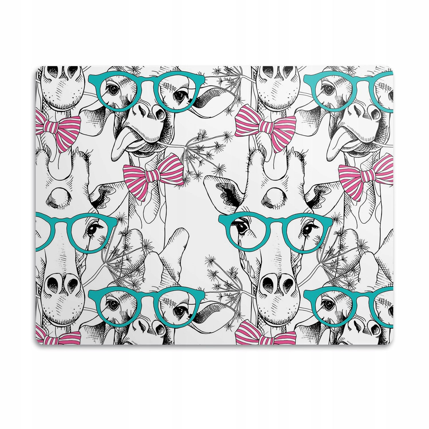 Podložka pro psa pod misku Žirafa brýle 60x40cm