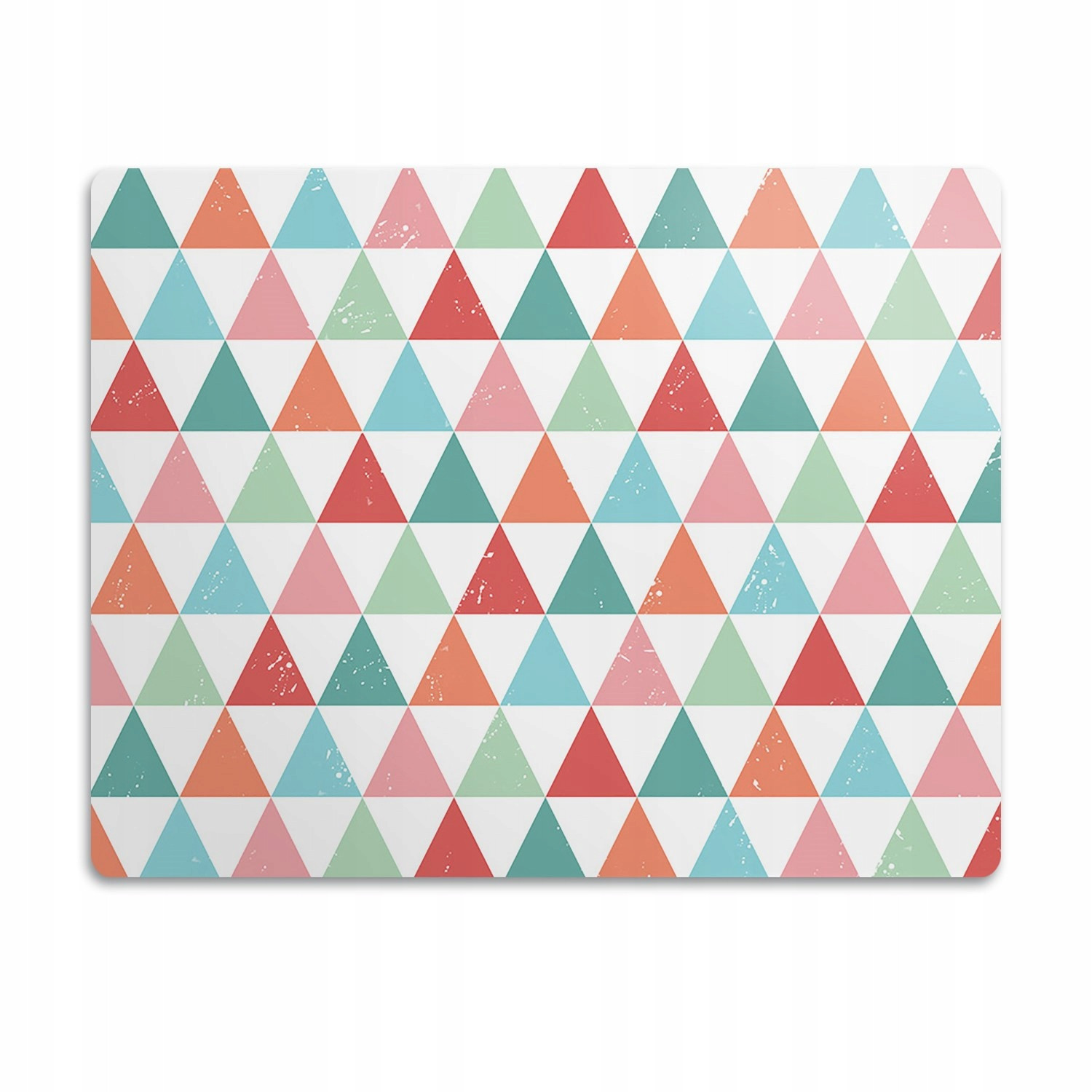 Podložka pro psa pod misku Barevné trojúhelníky 60x40 cm