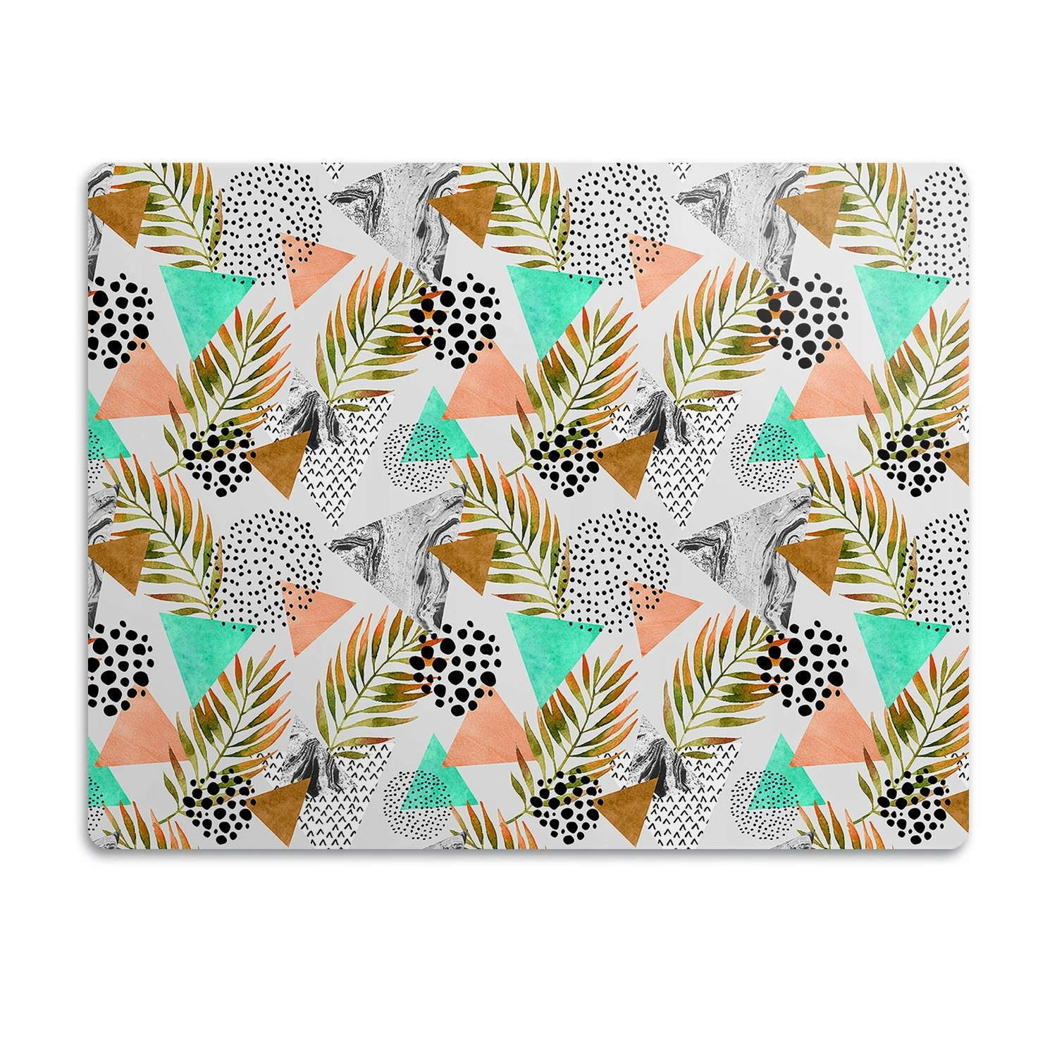 Podložka pod misky pro psa Puntíky a listy 60x40