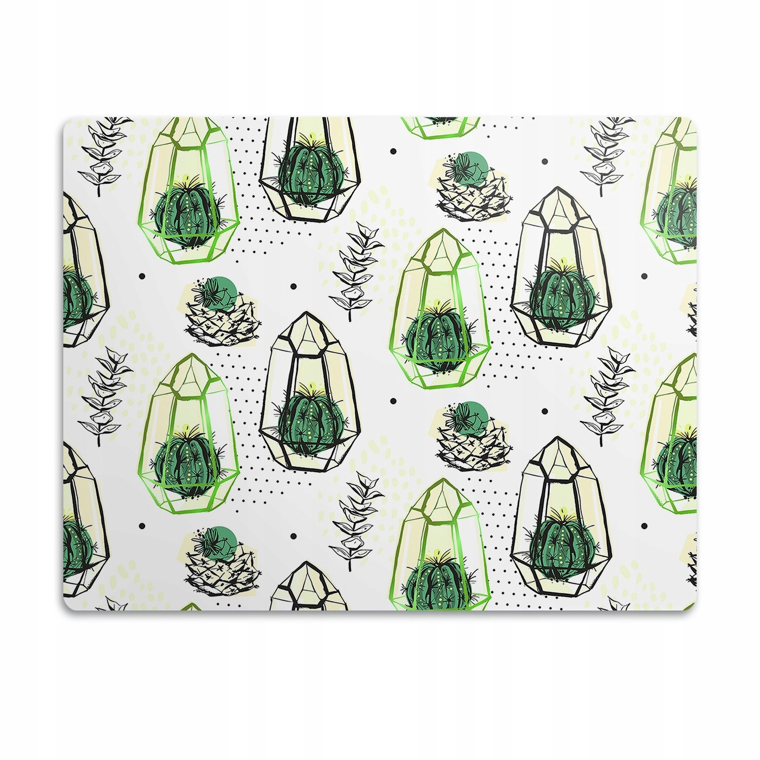 Podložka pod misku pro psa kočku Kaktusy ve skle 60x40