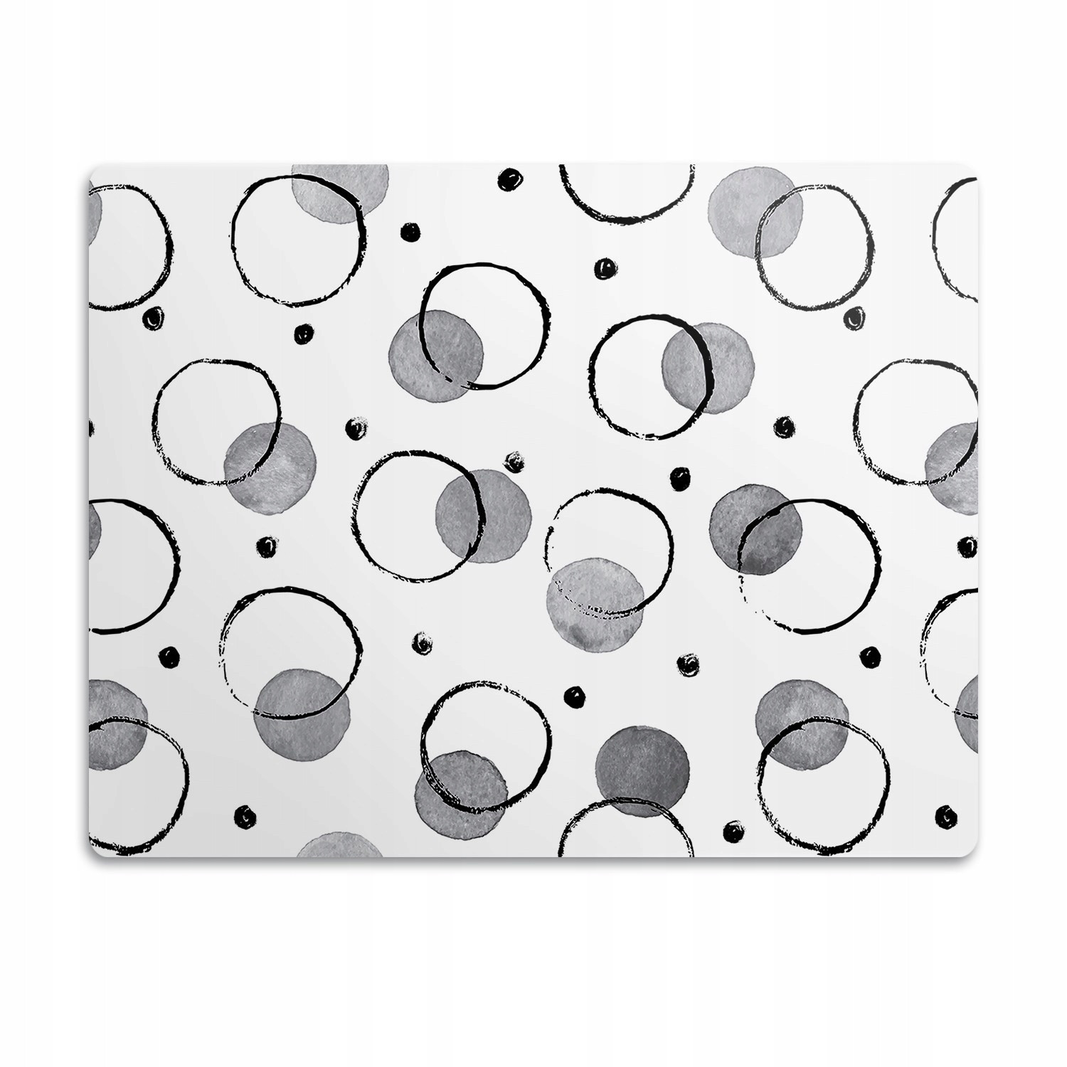 Ohebná podložka pod misku Inkoustové kruhy 60x40