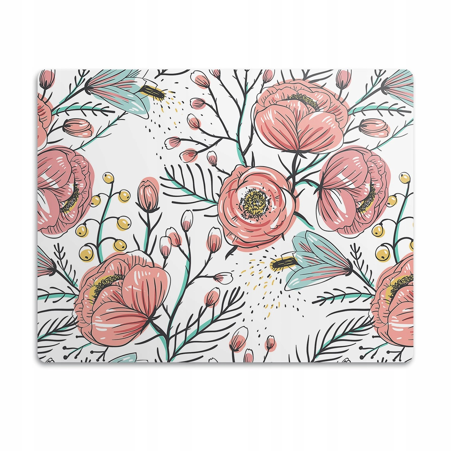 Pro psa kočku podložka pod misku Kvítky rozkvět 60x40