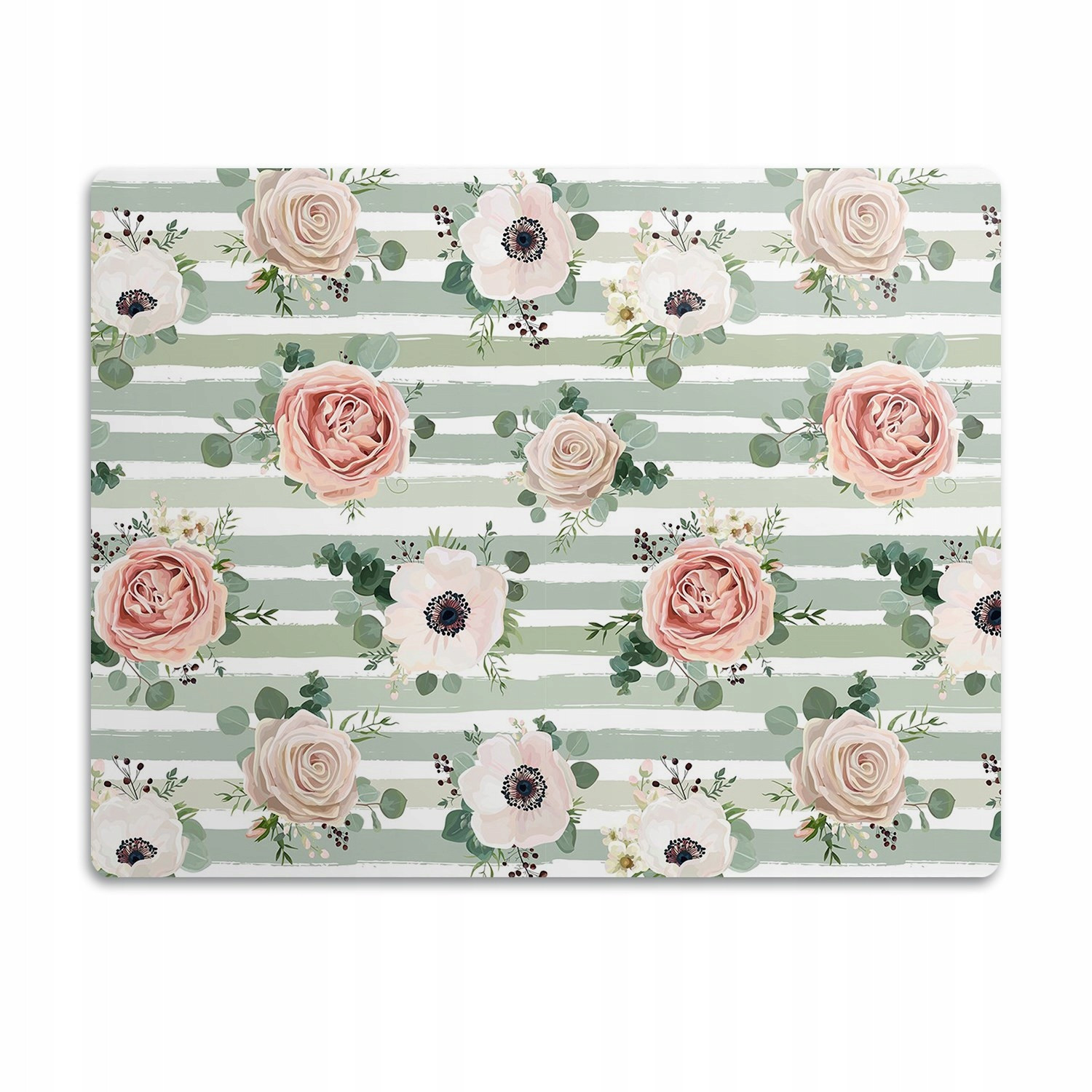 Ochranná podložka pod misky Růže pozadí pruhy 60x40 cm