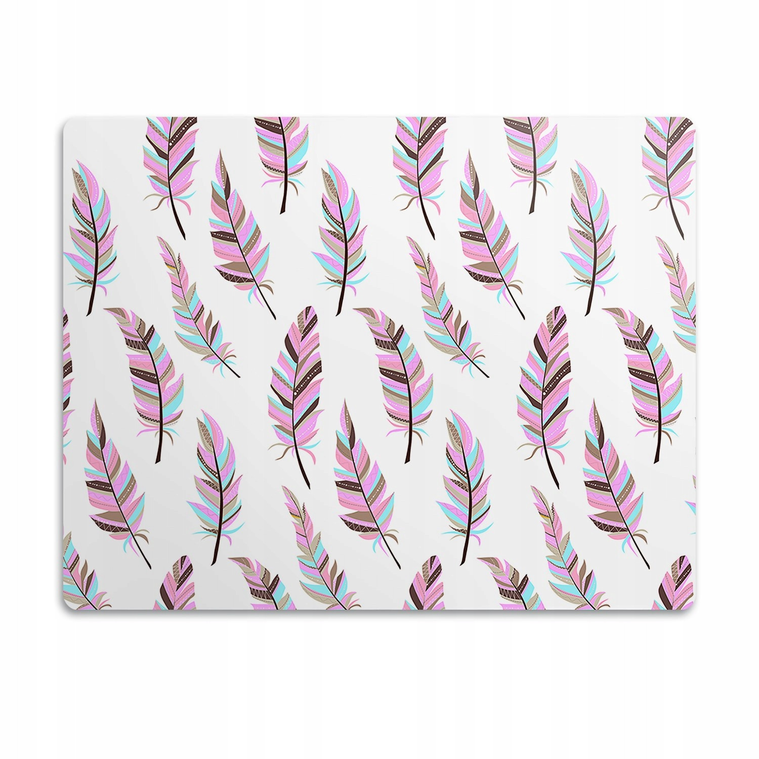 Pro psa podložka pod misku Růžové peří 60x40 cm