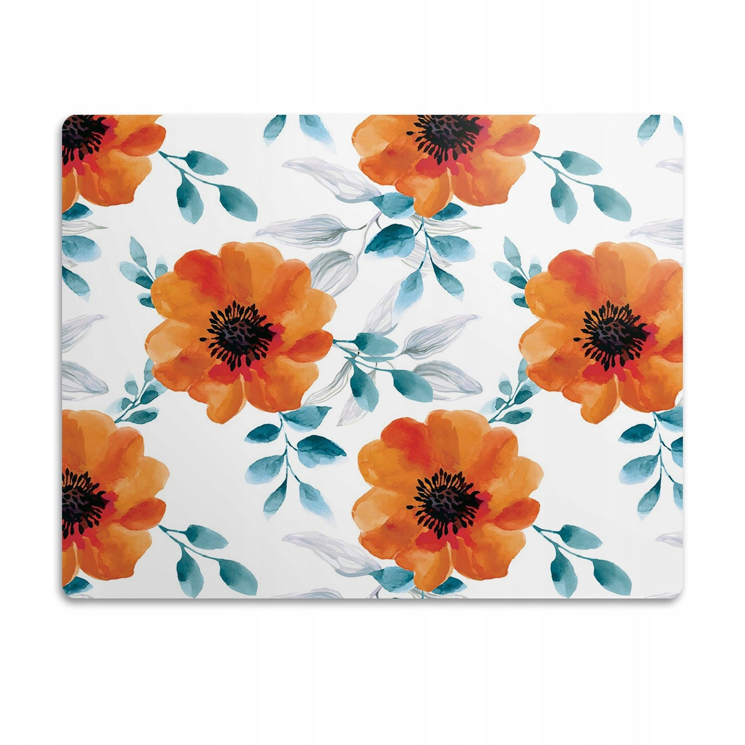 Pod misku podložka pro psa Oranžová kytička 60x40