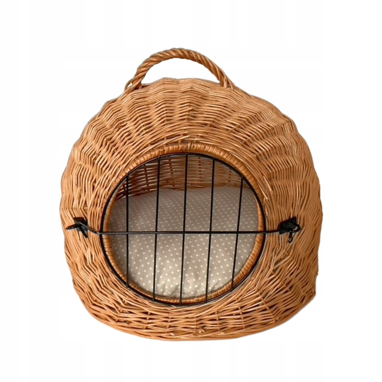 Proutěná budka pro kočky psa přepravka koš