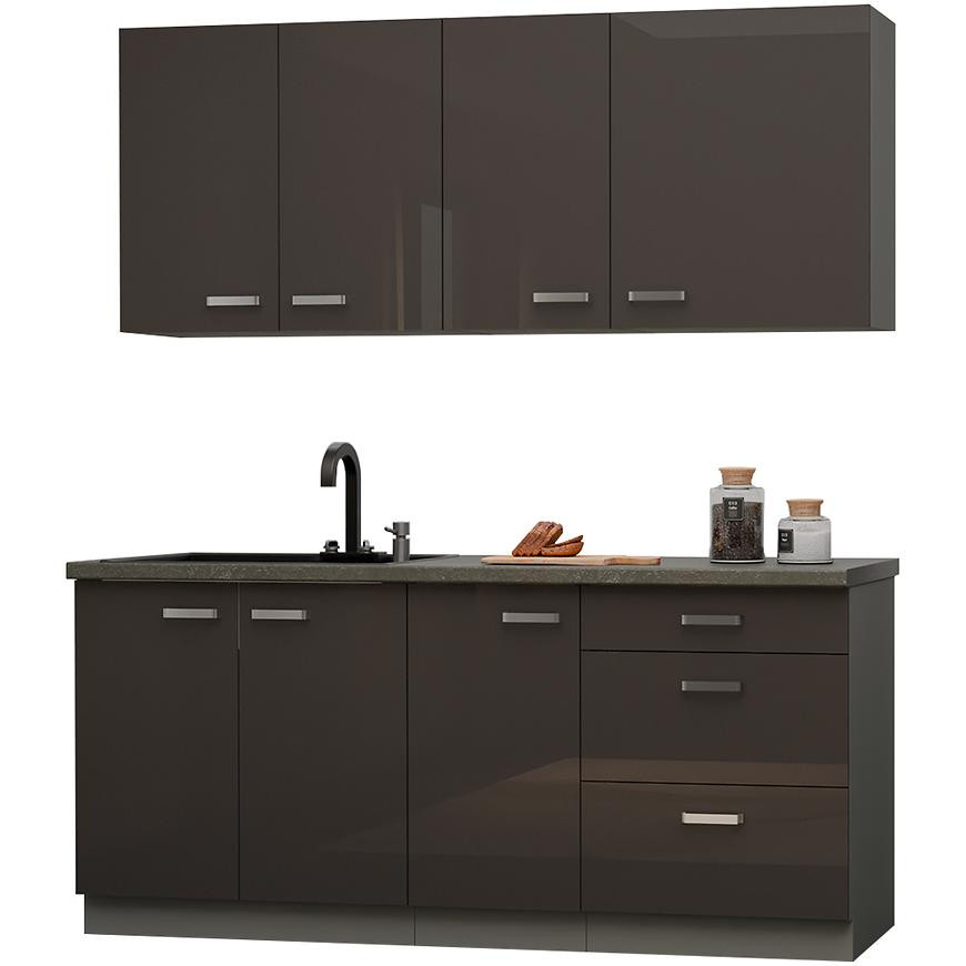 Kuchyňská linka Grey 180 cm bez pracovní desky