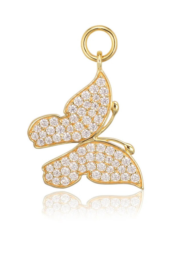 Sif Jakobs Pozlacený přívěsek Motýlek Farfalla SJ-CH2383-CZ-YG