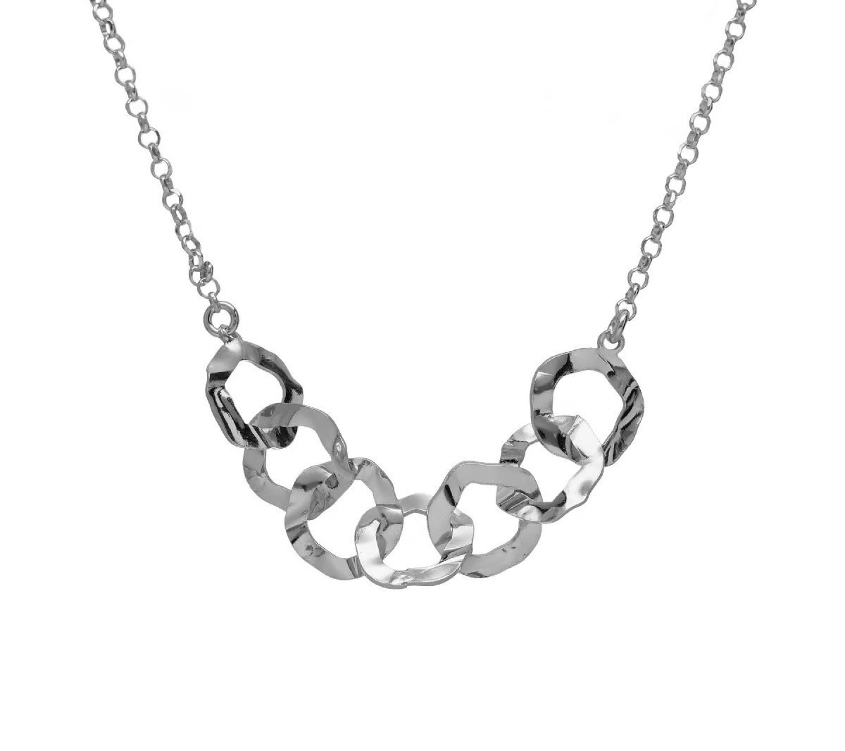 Victoria Cruz Stylový stříbrný náhrdelník pro ženy Essence A4630-HG