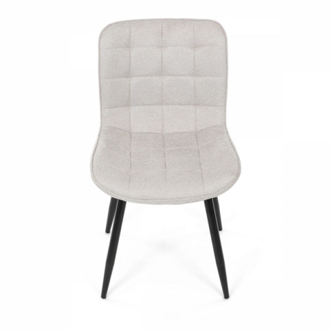 Jídelní židle béžová látka, černé kovové nohy HC-462 BG2 Autronic