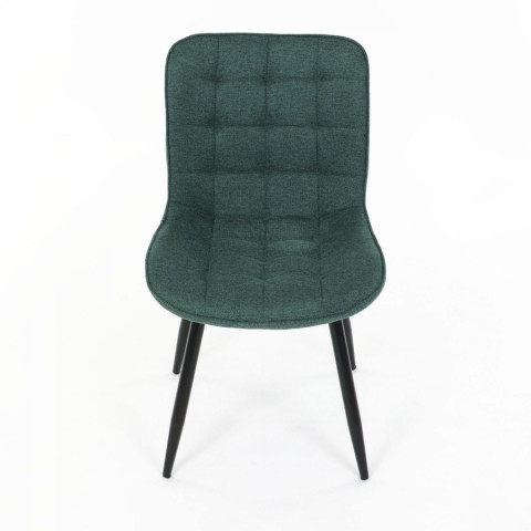 Jídelní židle zelená látka, černé kovové nohy HC-462 GRN2 Autronic