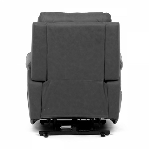 Polohovací elektrické křeslo 3 motory šedá látka dekor broušené kůže TV-5874 GREY Akce, super cena, doprava zdarma Autronic