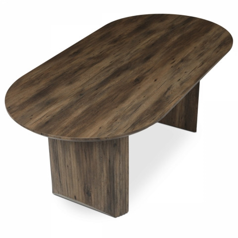 Stůl jídelní 200x100 MDF 3D dekor ořech HT-W1578 WAL Akce, super cena, doprava zdarma Autronic