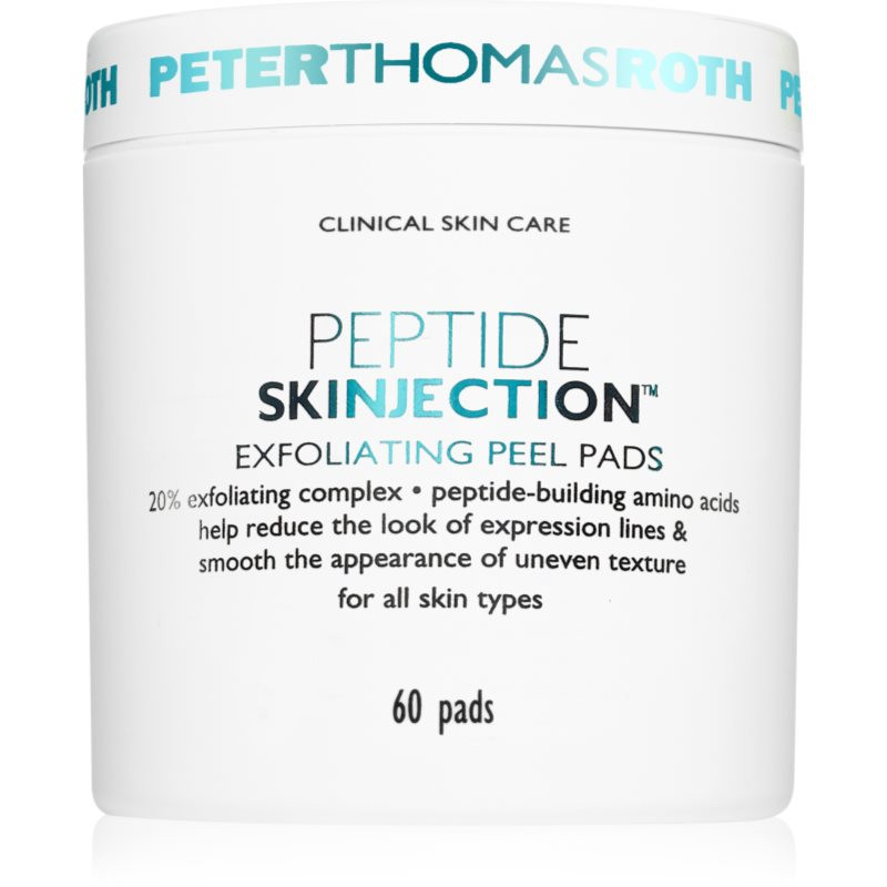 Peter Thomas Roth Peptide Skinjection Exfoliating Peel Pads exfoliační polštářky s vyhlazujícím efektem 60 ks