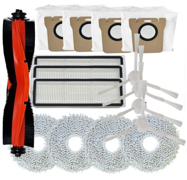 HEPA filtry, kartáče, mopy a sáčky pro XIAOMI Robot Vacuum X20 PRO, Robot Vacuum X20 Max, sada 16ks