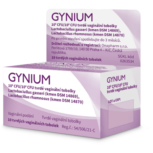 GYNIUM 1X10^8CFU/1X10^8CFU vaginální tvrdé tobolky 10