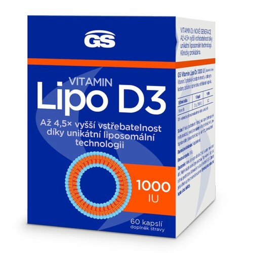 GS Vitamin Lipo D3 1000 IU cps.60