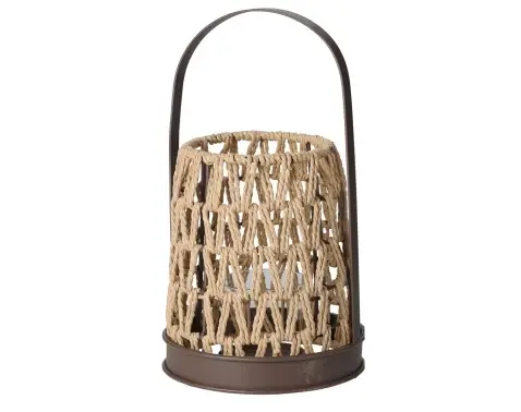 Lucerna 18x32 cm, provaz/kov