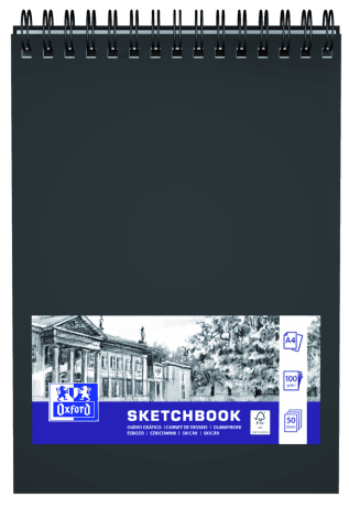 Oxford - Blok spirálový kreslicí Oxford A4/50 listů.