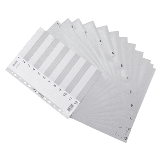 Bantex - Rozřaďovač číselný Bantex A4/1-12 dílů