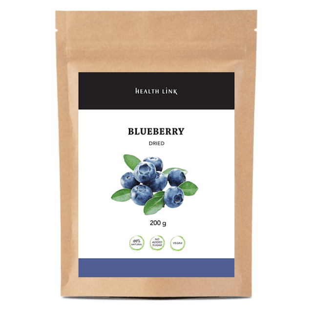 HEALTH LINK Borůvky plody sušené 200 g