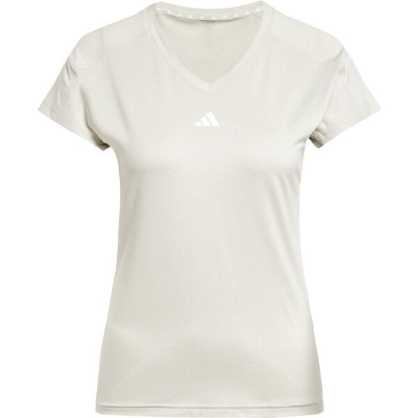 adidas TRAIN ESSENTIALS TEE Dámské tréninkové tričko, béžová, velikost