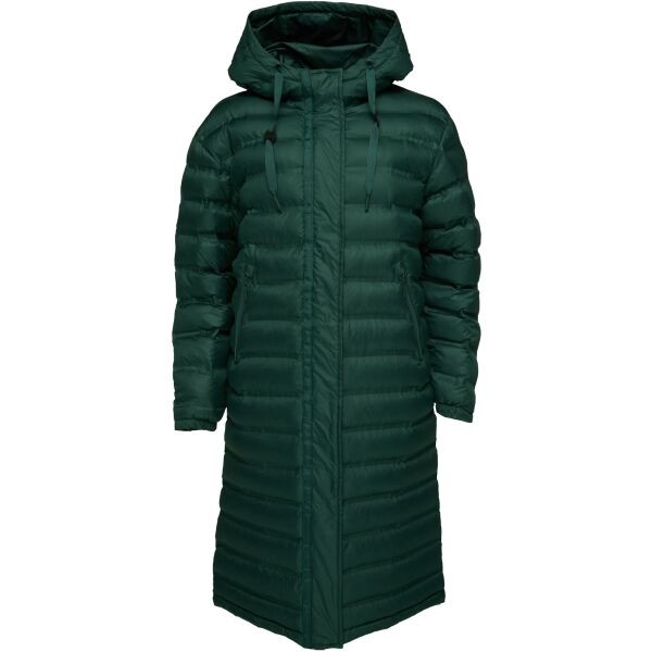 LOAP ITMARA Dámský kabát, tmavě zelená, velikost