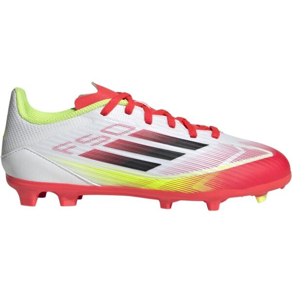 adidas F50 LEAGUE FG/MG J Dětské kopačky, bílá, velikost 38