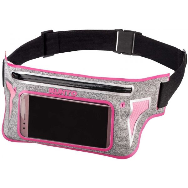 Runto DEX Sportovní běžecký opasek, šedá, velikost