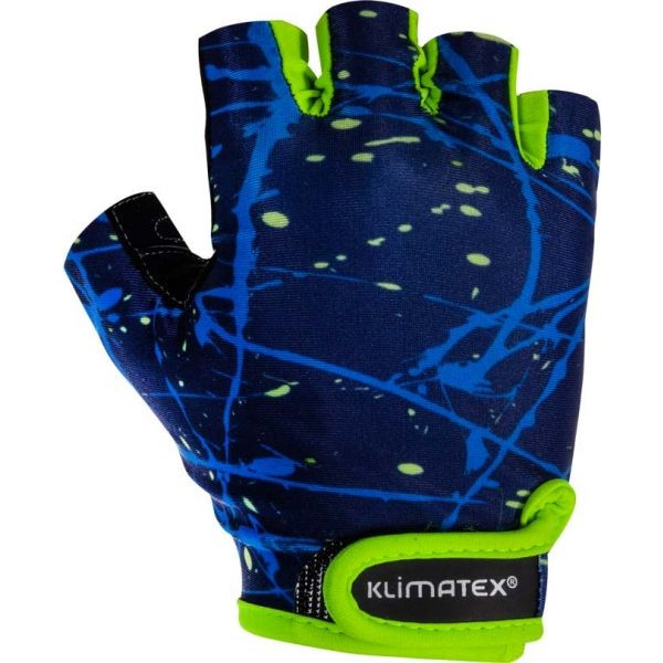 Klimatex ALED Dětské cyklistické rukavice, tmavě modrá, velikost