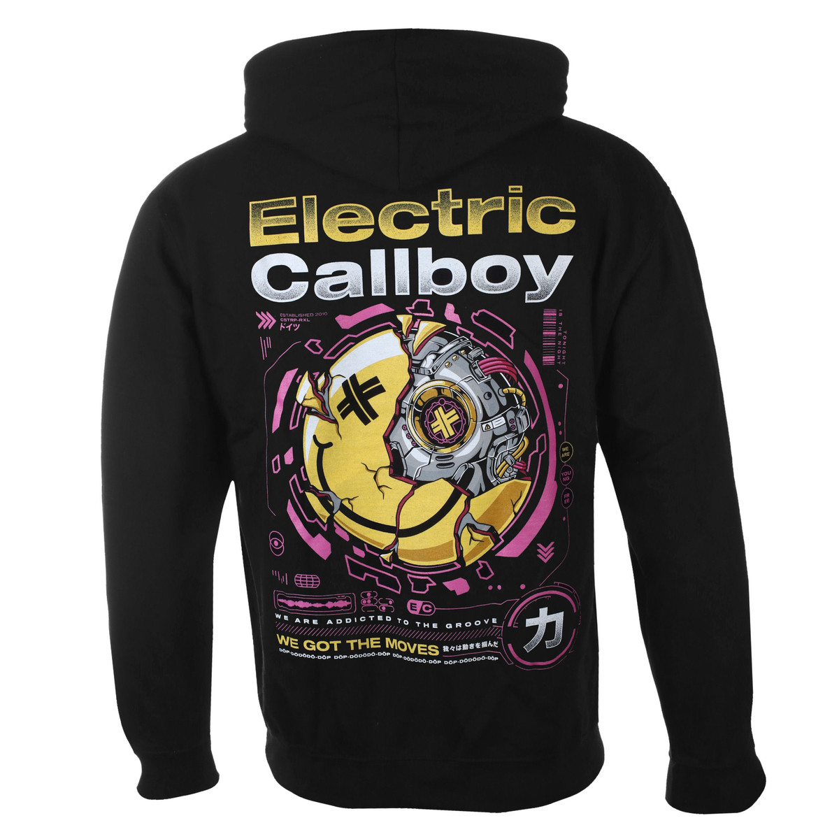 mikina s kapucí pánské Electric Callboy - Moves Tech Smile - NNM - 51195300 S