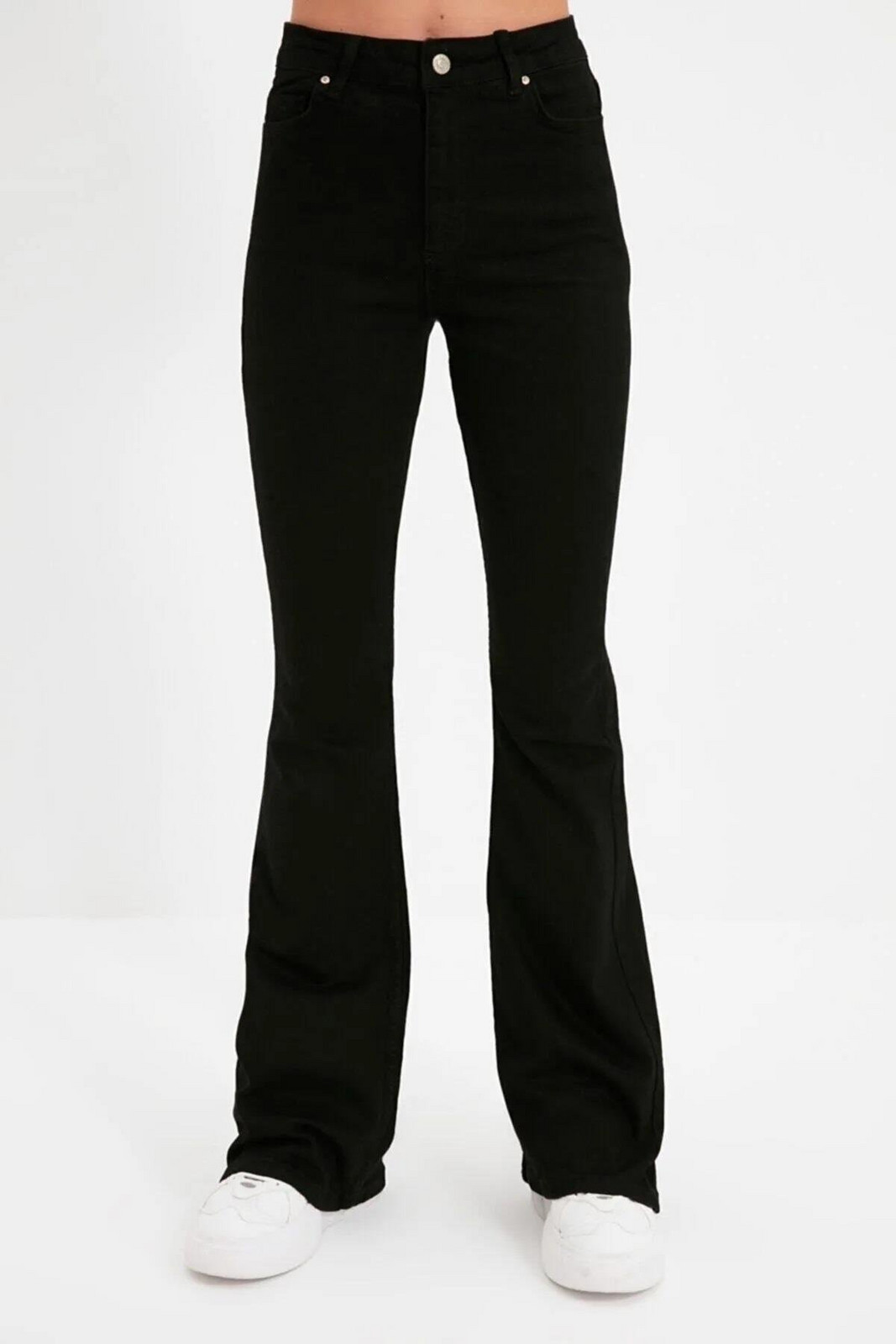 10913 Dewberry High Waist Women Jeans-BLACK